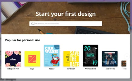 user onboarding examples: canva