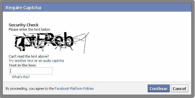 describe the purpose and processing of captcha software.