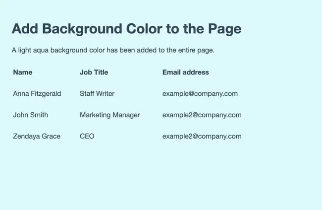 How To Add & Change Background Color In HTML