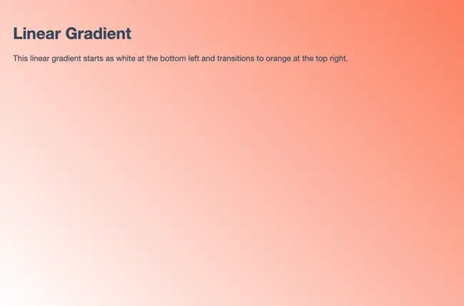 45-degree linear gradient background on a web page - linear gradient example of text background color html