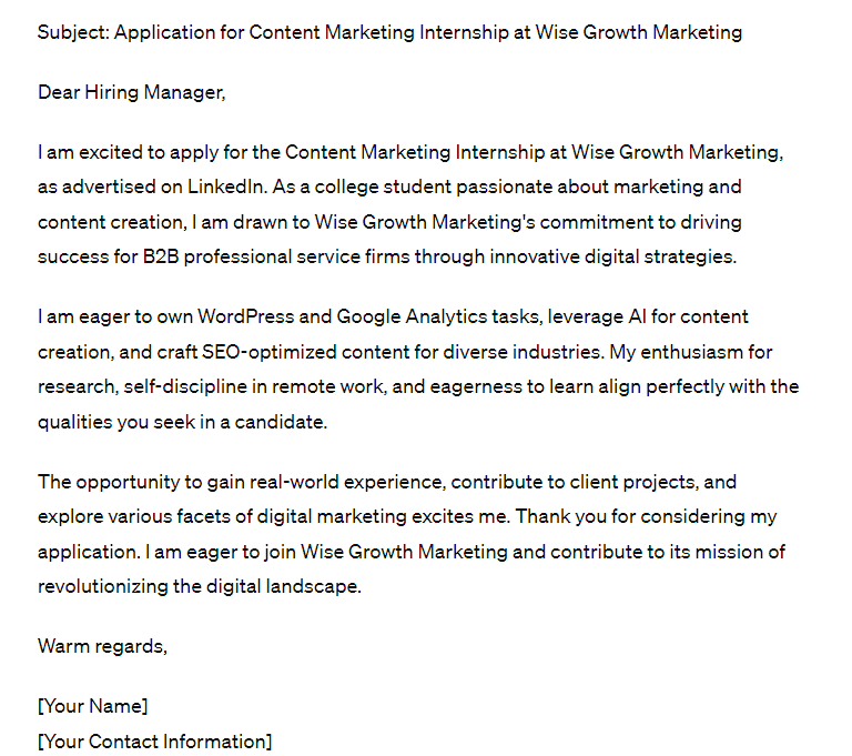 chatGPT%20five.png?width=768&height=681&name=chatGPT%20five - I Asked ChatGPT to Write 10 Different Marketing Internship Emails — Here&#039;s What I Got