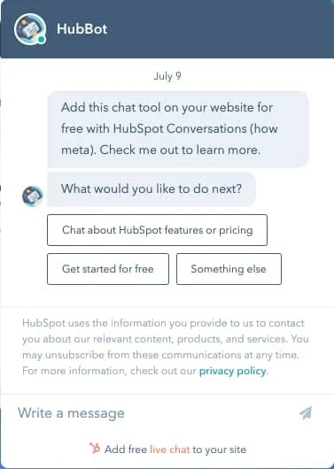 sales enablement from chatbots