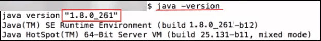 How to check your java version: terminal