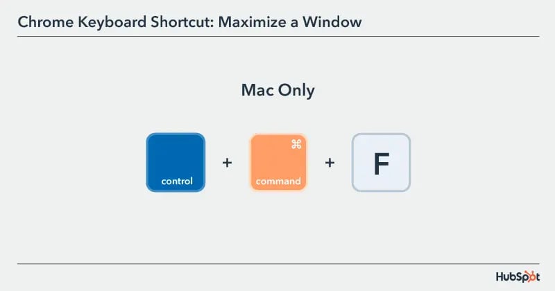 Chrome Keyboard Shortcut maximize a window