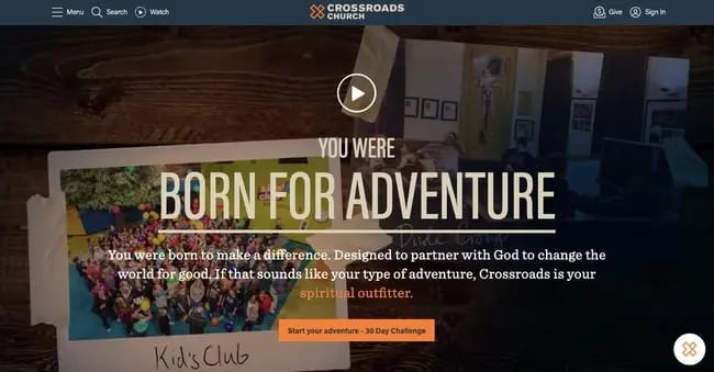 church websites: Crossroads Community Church
