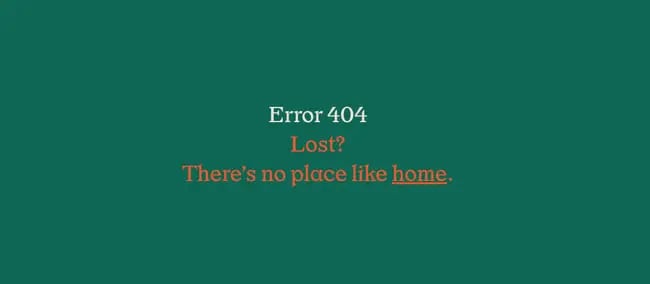 404 error page example from the website wildwood bakery