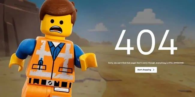 404 error page lego 