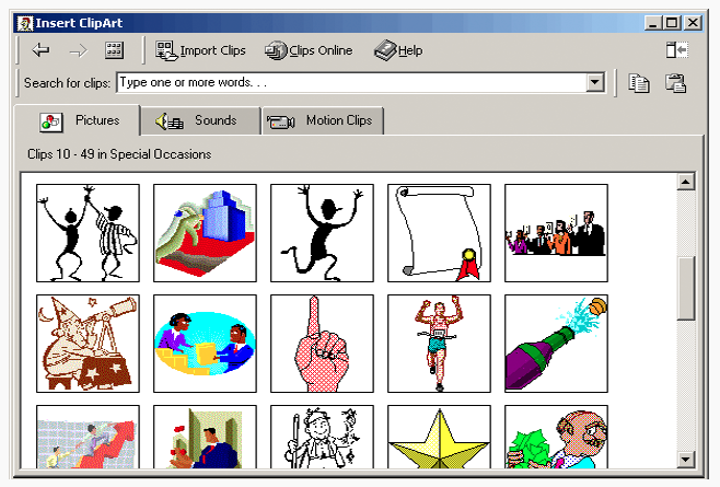 old powerpoint clipart