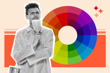 color scheme; graphic designer thinking about how to use color theory design in their business website