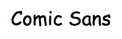 comic sans