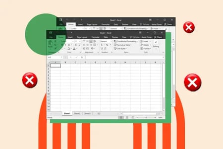 excel error messages: image shows an excel spreadsheet 