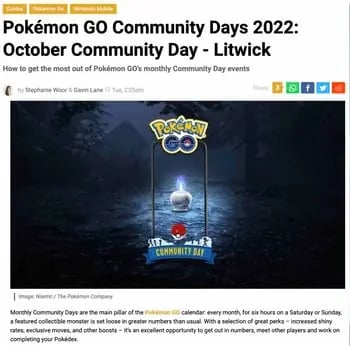 blog ideas, Pokemon Go community event