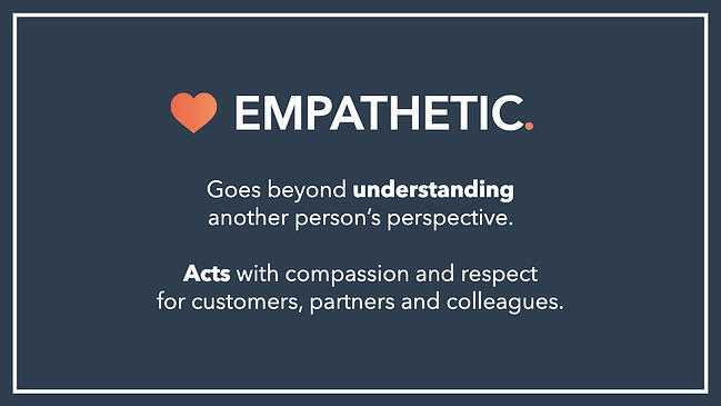 Company values examples: HubSpot, Empathy