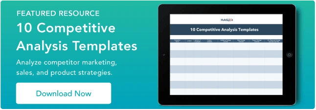 A Competitive Analysis Template To Help You Outsmart The