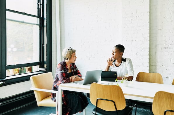 A Consultant in a meeting