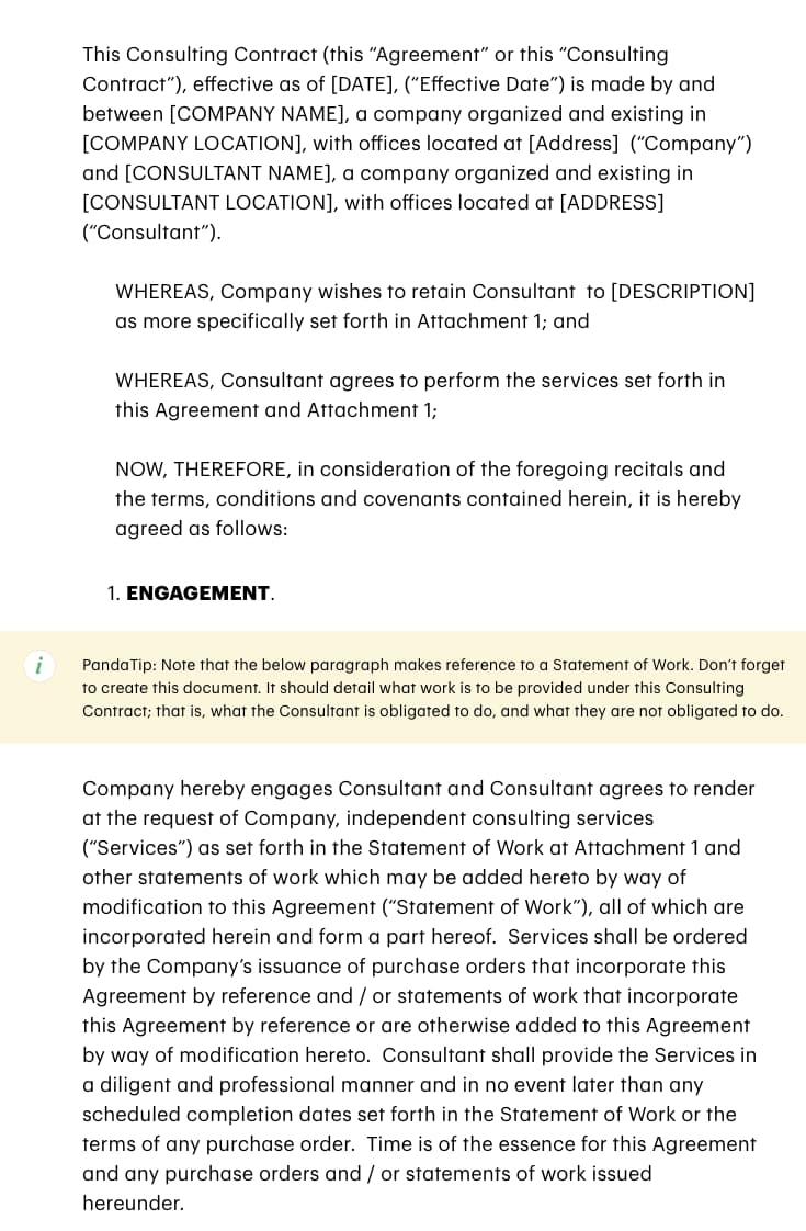 advertising client contract template