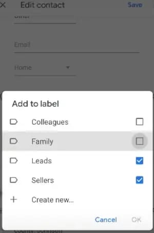 Managing Google labels in your Android