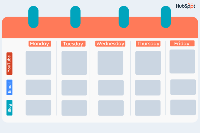 content calendar sample