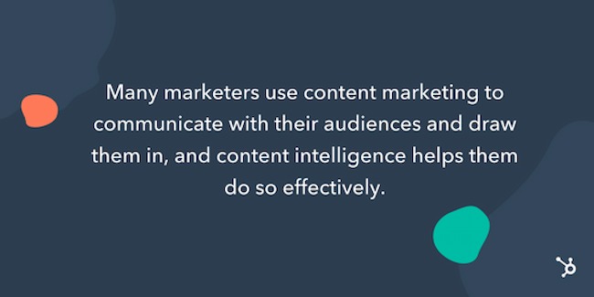 Content intelligence graphic: Why it’s important