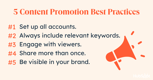 content promotion best practices