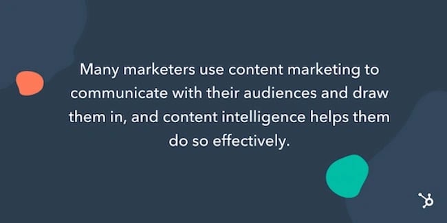 Content intelligence graphic: Why it’s important