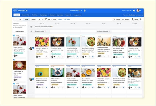 best social media management tools: contentcal