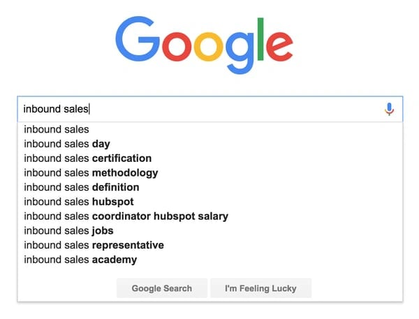 google search inbound sales