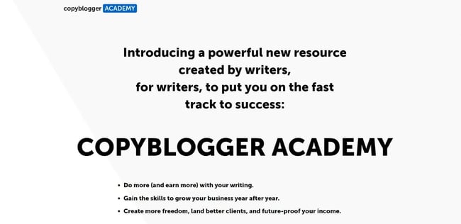 Image of the Copyblogger Academy marketing course
