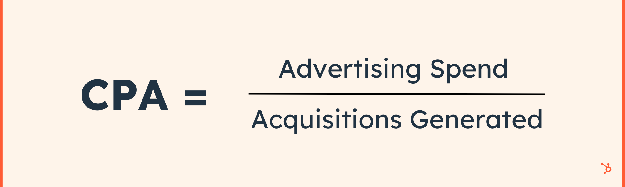 cost per acquisition formula