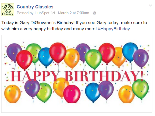 country classics birthday
