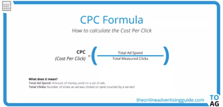 zrzut ekranu formuły CPC