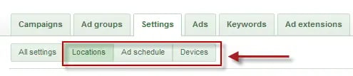 Bidding Options in Enhanced AdWords Campaigns: locations, ad schedule, devices