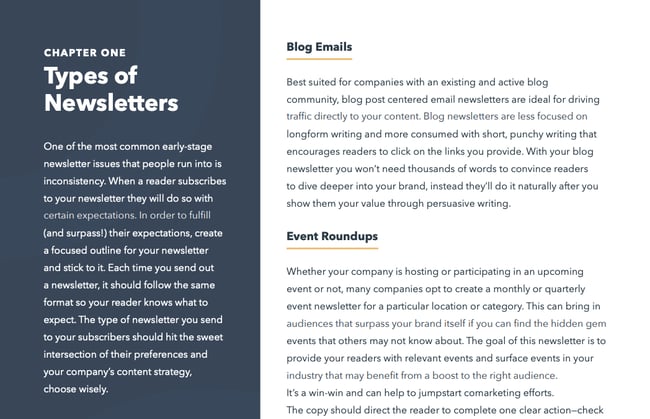 How to create an email newsletter: newsletter types