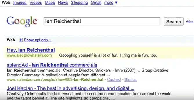 Resume-ale: creative stunts to get hired: google