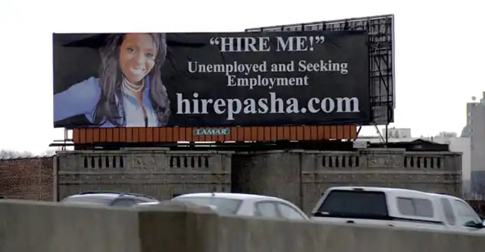 Resume-ale: creative stunts to get hired: billboard