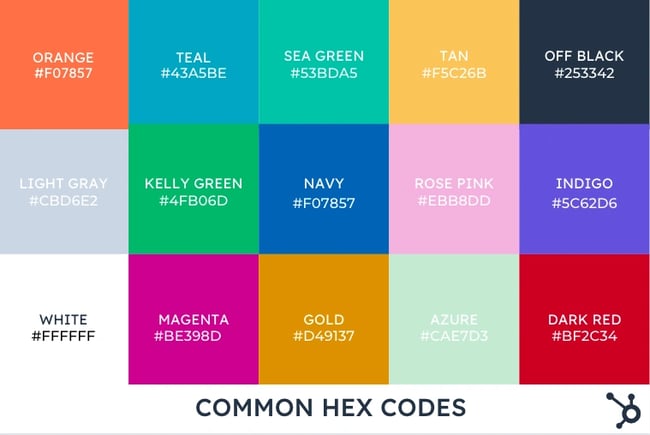 Blue-Magenta Color Hue Range, Color Name List of Blue-Magenta Colors, HEX
