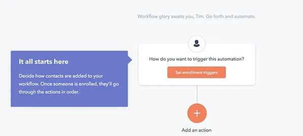 The customer onboarding process feature, feature callouts