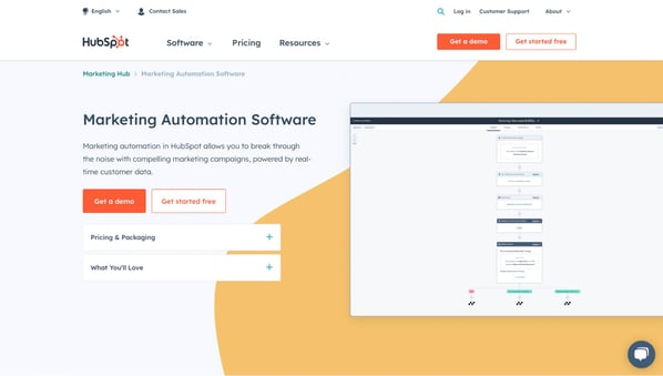 HubSpot marketing automation tool for customer retention