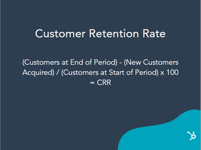 Formula for customer retention rate