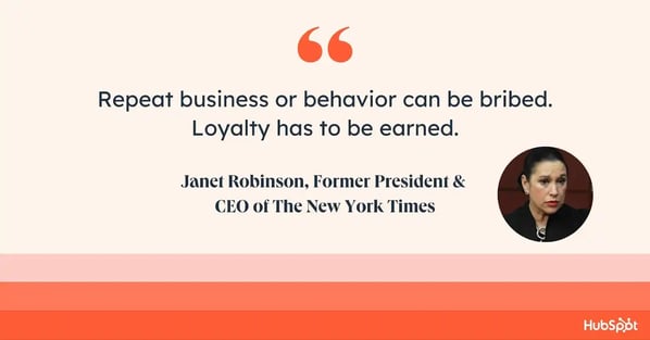 customer satisfaction quotes, Janet Robinson