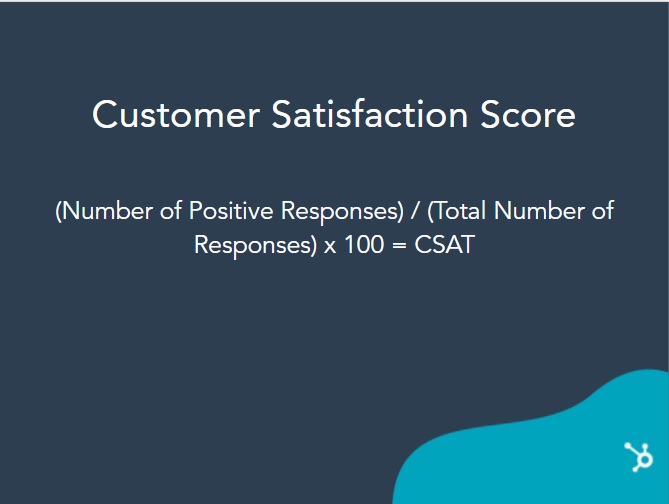 Formula for customer satisfaction score