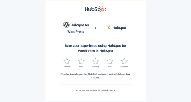 pesquisas de atendimento ao cliente: hubspot para wordpress