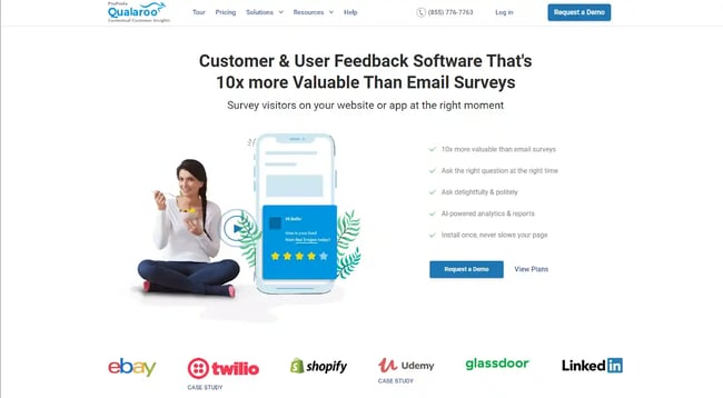 Best Customer Feedback Platforms: Qualaroo
