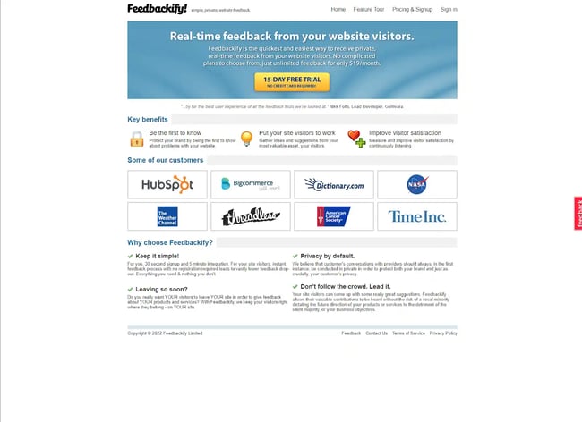 Best Customer Feedback Platforms: Feedbackify