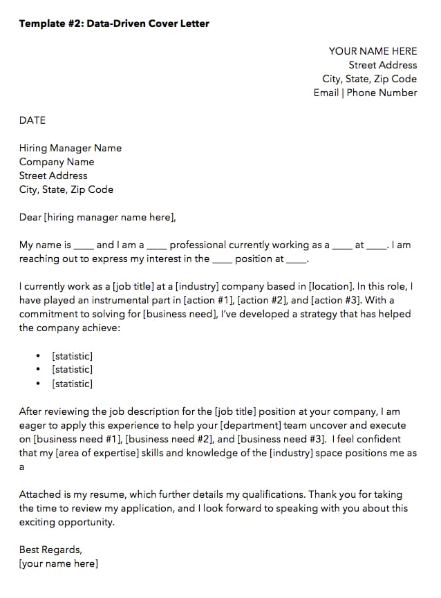 10 Cover Letter Templates to Perfect Your Next Job ...