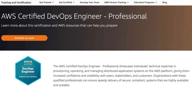 best devops certifications, AWS Certified DevOps Engineer — Professional