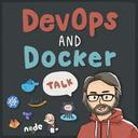 promotional image for the devops podcast DevOps and Docker Talk
