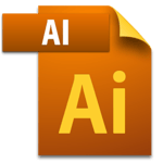 AI image file icon with Adobe Illustrator logo