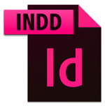INDD image file icon with Adobe Indesign logo