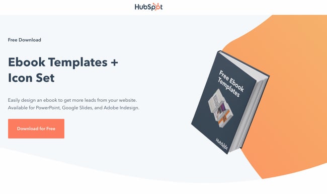 digital marketing strategy example: landing page for ebook